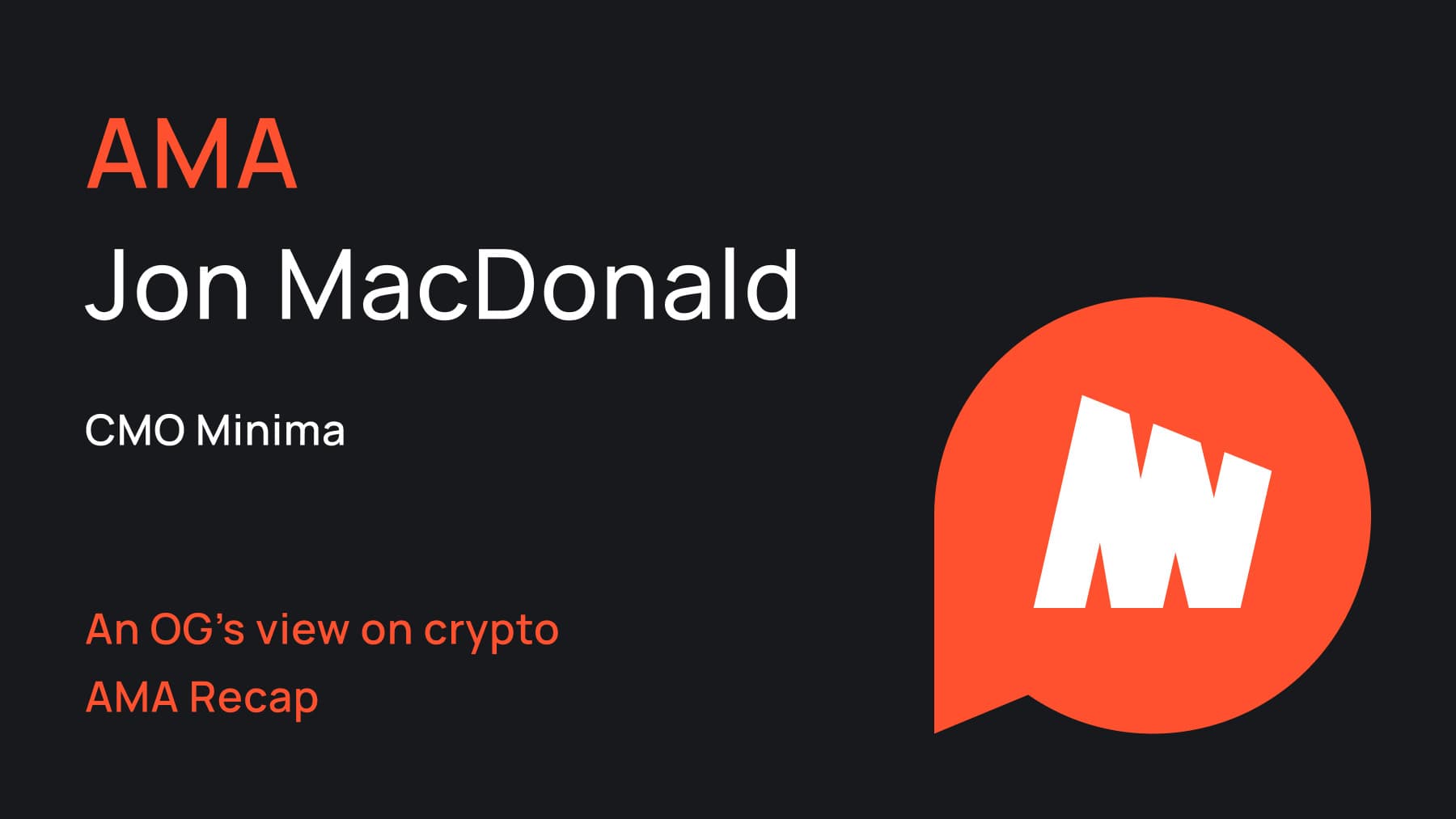 An OG’s view on Crypto — AMA Recap