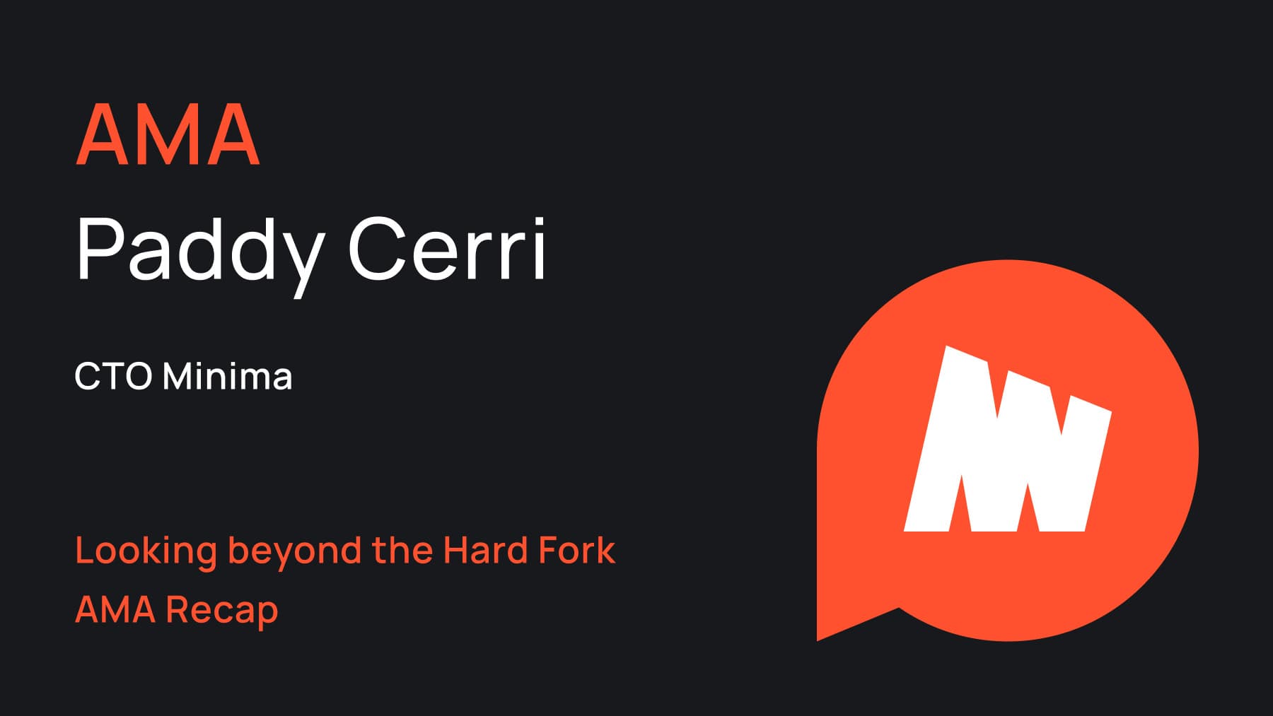 Looking beyond the Hard Fork — AMA Recap